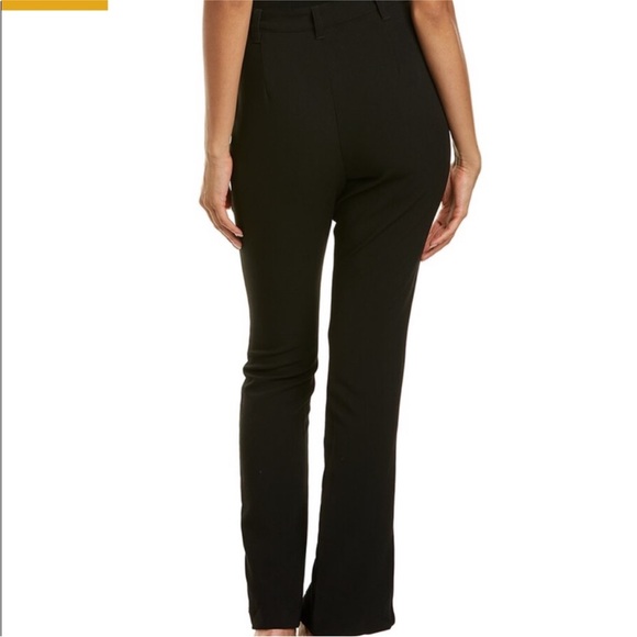 Black Twill Pants with Slit - Picture 5 of 6